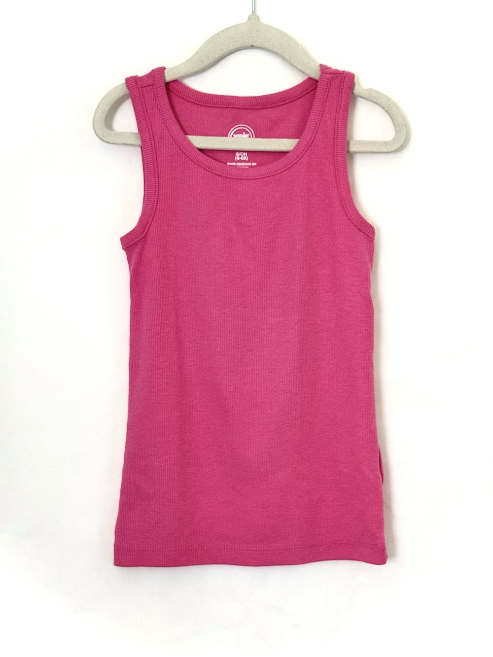 Pink Wonder Nation Ribbed Tank Top